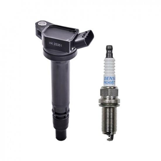 Set of 1  4505 Platinum TT Spark Plug + 1  Ignition Coil For Toyota