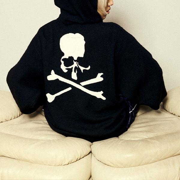 Vans X Mastermind World Zip Pullover Hoodie 'Black' Unisex VN0A7SQQBLK