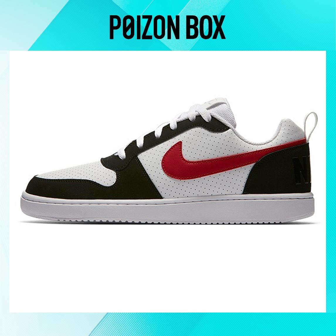 

кроссовки Nike Court Borough Low White Black Red 838937-102