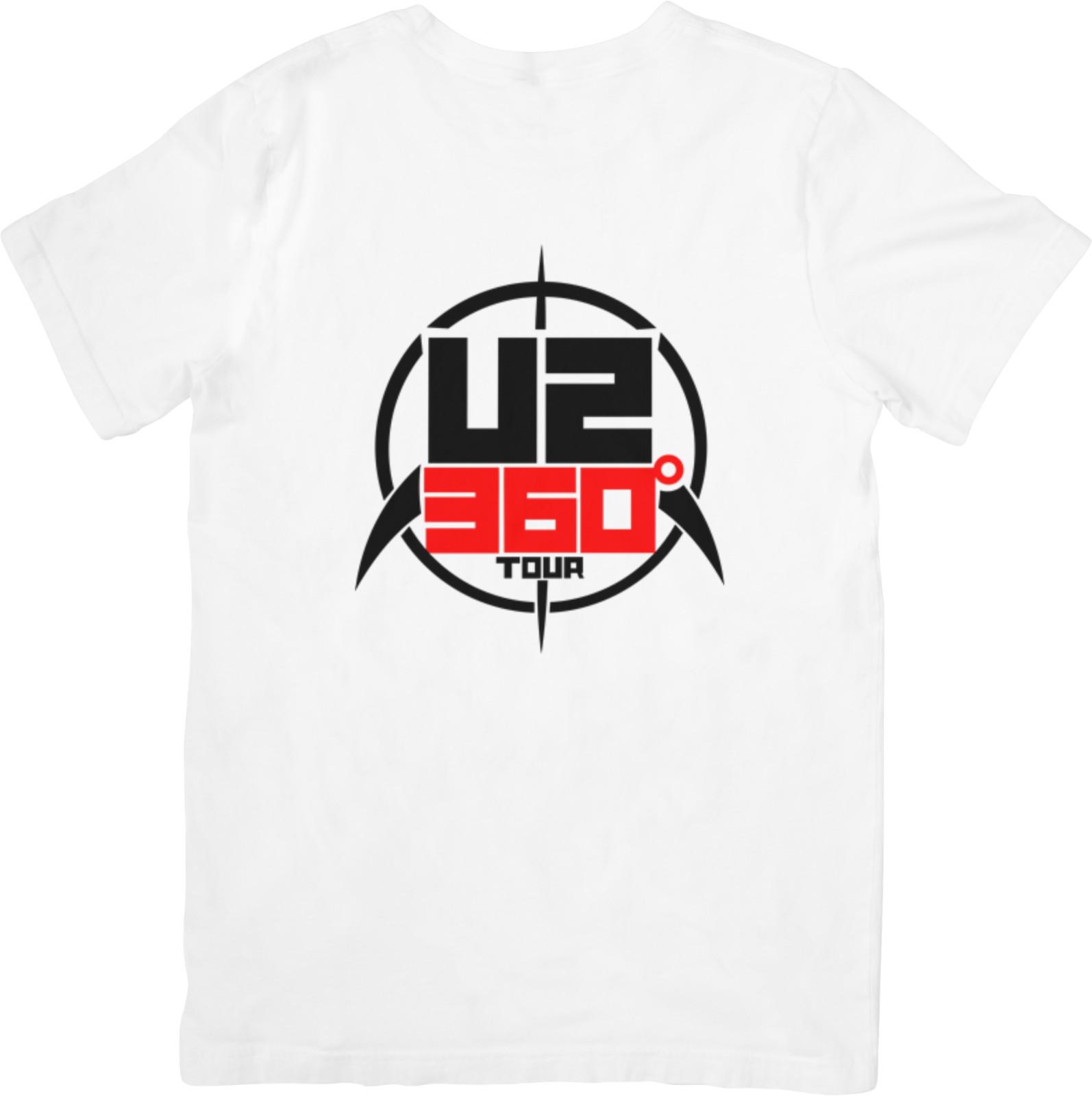 U2 Music Fit for Men  Women Quality Cotton T-Shirt White. S