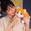 Cute Simulated Cat Doll Plush Toy Stuffed Soft Animal Plush White Gray Kitten Pillow Kids Girls Birthday Gift Pet Toys Deco