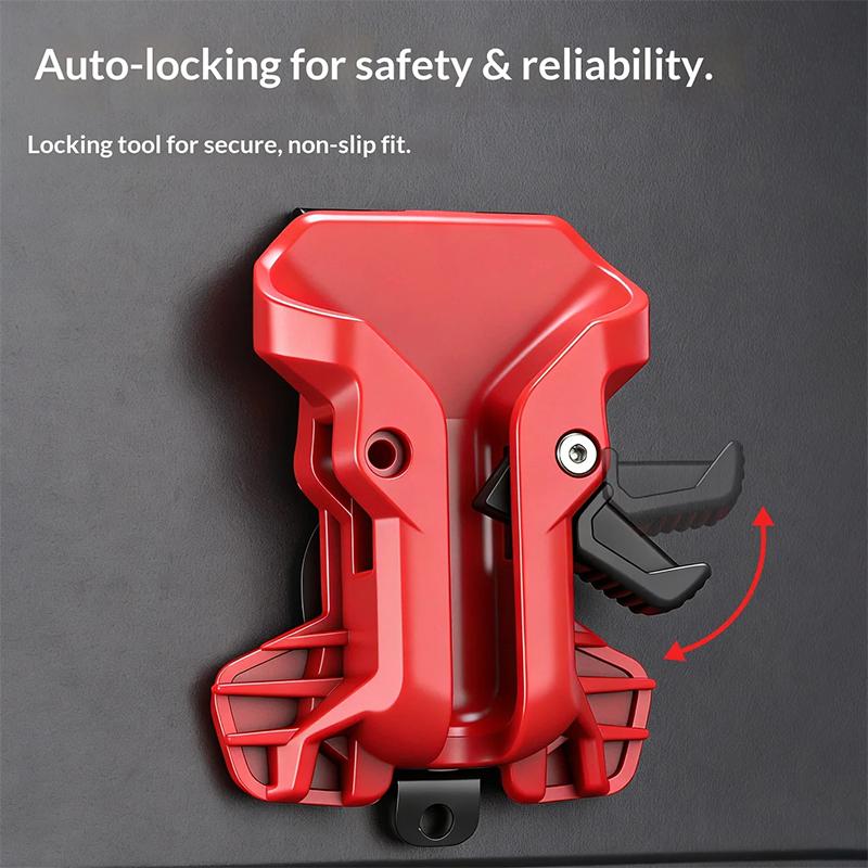 Porta-trapano autobloccante con clip da cintura a sgancio rapido, ad alta durezza, con gancio rapido, Organizer portatile per attrezzi