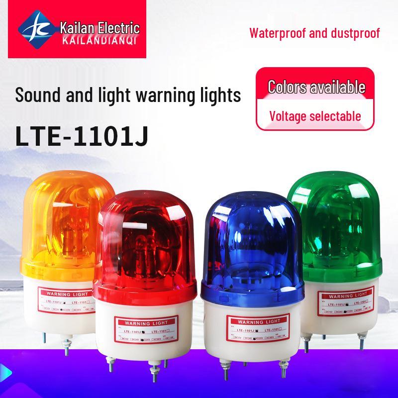

LTE-1101J Rotating LED Warning Light with Red, Yellow, Green Flash and Alarm. Red Silent 12V