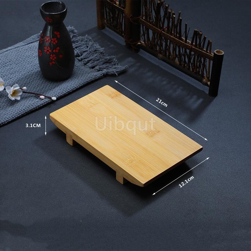 Bamboo Sushi Board Boat Plate Rectangular Platform Cooking Sashimi Basin Japanese Korean Cuisine Tableware Serving Plate Tray