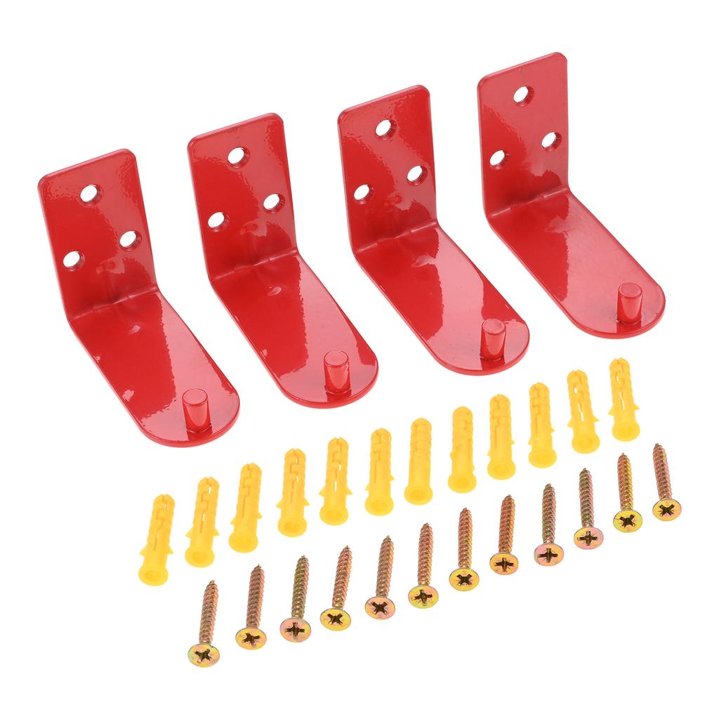 4pcs Iron Heavy Duty Wall Mounted Bracket for Extinguisher Universal Holder Wall Hook with Screws for Home Office Hardware