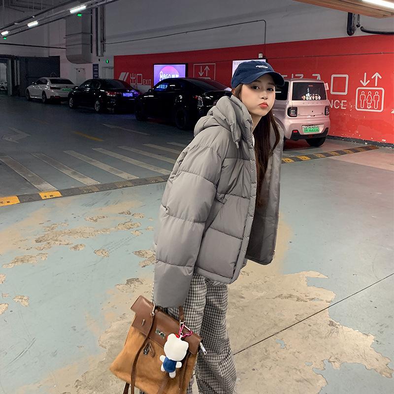 Korean Version of Loose Collar Hooded New Women's Winter Padded Bread Cotton-padded Jacket