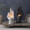 Einzigartiges Geschenk für Freunde Handlinienlesen Hand Räucherstäbchenhalter Harzstatue Dekorative Skulptur Stäbchen Antiker Mystischer Handflächen-Heim-Tischdekor Hexenhaft
