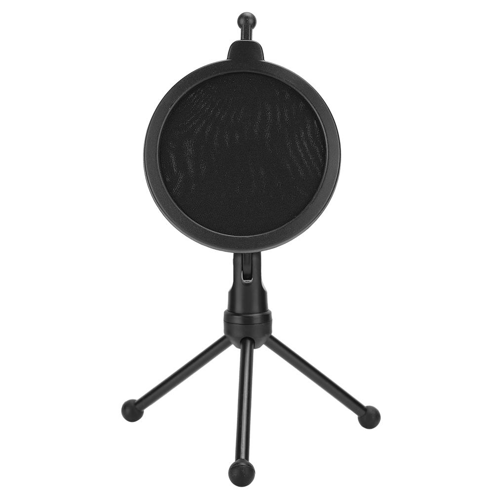 

Микрофонная анти-спрей сетка Двухслойный Черный ABS Регулируемый Фильтр со Штативом-Держателем