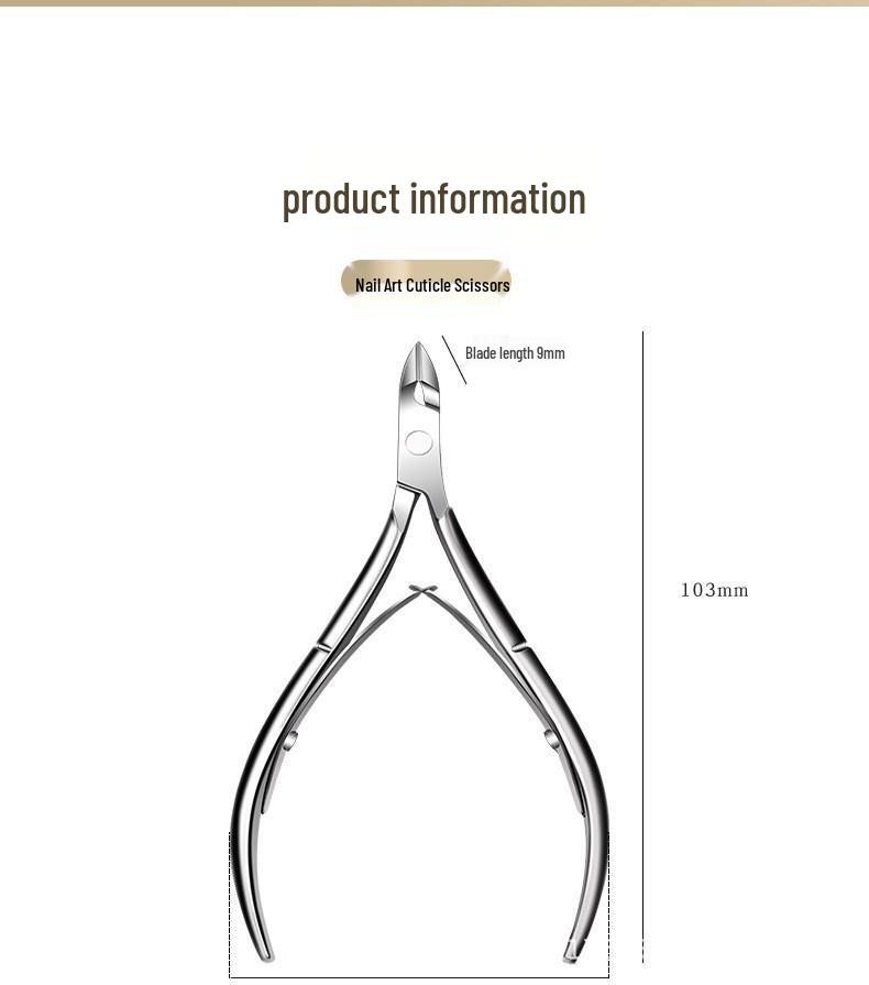 Professional Stainless Steel Nail & Cuticle Nipper with Eagle Beak Design for Cuticle and Callus Removal