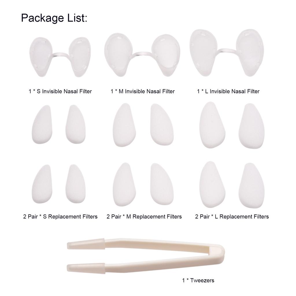 Nasal Filters, Breathable Nose Candles Nasal Filter Breathable Nasal Filters with Storage Box for People with Severe Rhinitis,