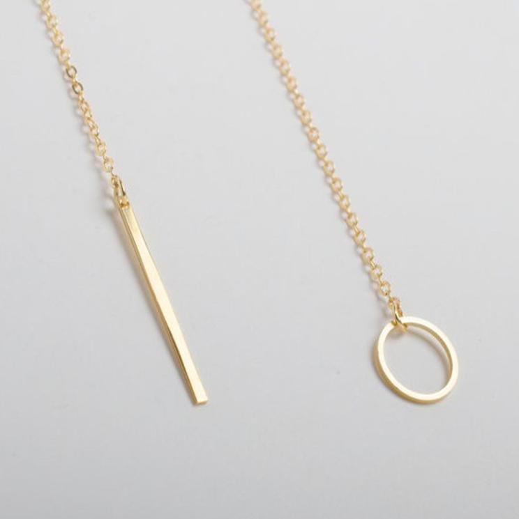 1 ks dámský kruhový řetízek ve stylu lariat