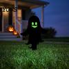 Spooky Outdoor Silhouette Halloween Garden Stake, Black Cat Yard Sign with Glow-in-the-dark Stakes Eyes, Waterproof Ghost for Lawn Pathway Decoration