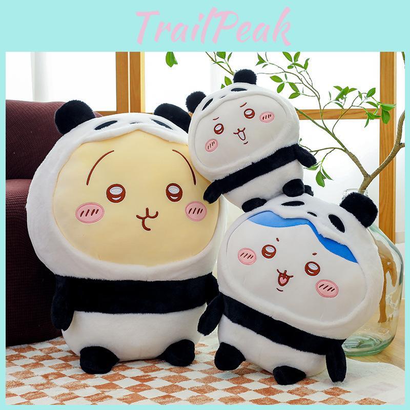 Chiikawa Panda Plush Toy Doll With Soft Pp Cotton Filling For Kids' Bedroom Decor