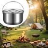 Camping Cookware Outdoor Cooking Stainless Steel Pot