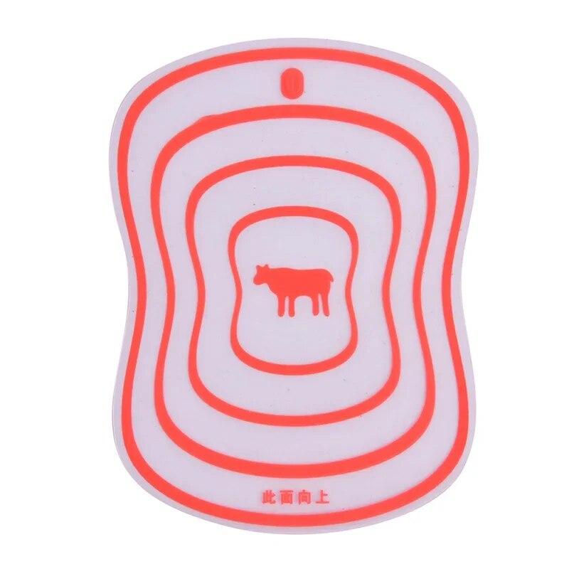 1pc, Cutting Board, Kitchen Plastic Cutting Board, Transparent Cutting Board, Non-slip Vegetable Meat Cutting Board, Chopping Bl
