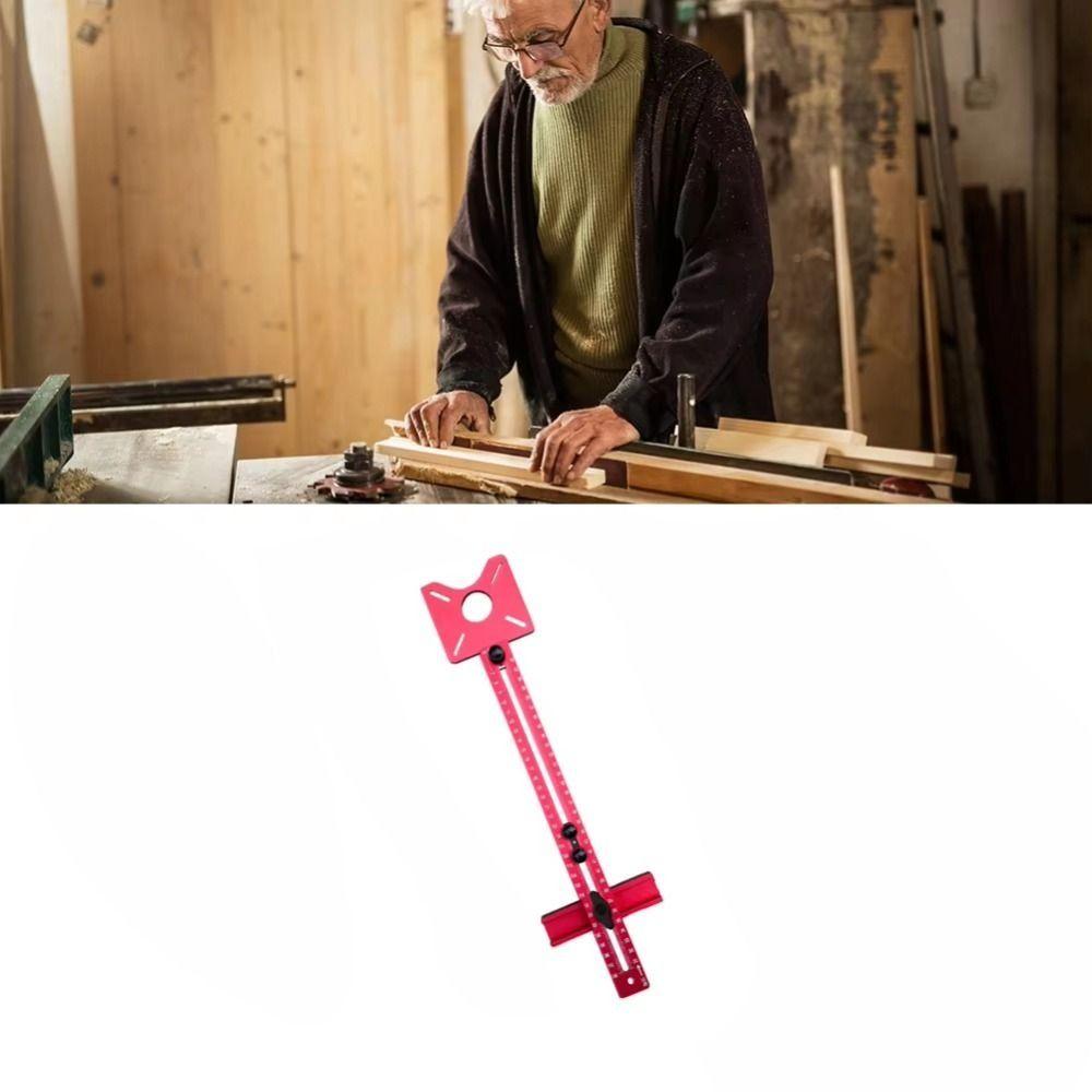 Adjustable Drill Punch Locator Aluminum Zinc Zinc Alloy Wood Drilling Dowelling Guide  Hole Punch