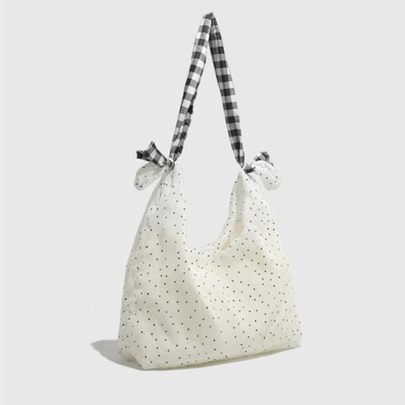 Große Kapazität Welle Tragetaschen für Damen Punkt Crossbody-Tasche für Damen Umhängetaschen Leichte Designertasche Schultaschen für Mädchen