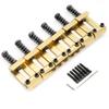 Musiclily Ultra Pitch Hardened Steel Bridge Saddles for Vintage Stratocaster Electric Gold of 11.2mm Guitars, (Set 6)