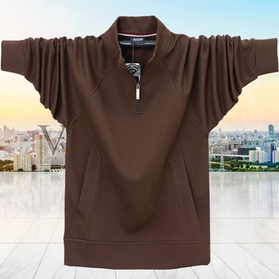 Men's Quarter Zip Up Pullover Lightweight Mock Neck Sweatshirt Casual Long Sleeve Polo Shirt With Pocket Loose Fit Workout Daily Sweaters for Men