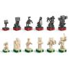 Games Gift Set: Customized Chess Board Theme Chess Set With Miniature Figures And Board Game Chess Game