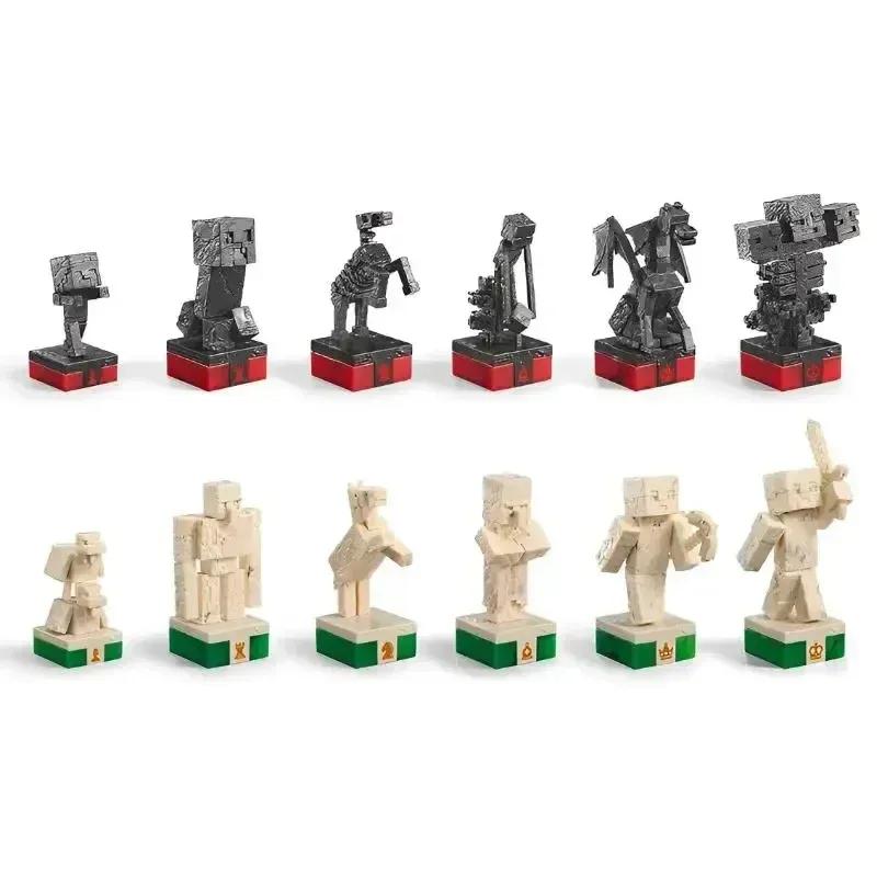 Games Gift Set: Customized Chess Board Theme Chess Set With Miniature Figures And Board Game Chess Game
