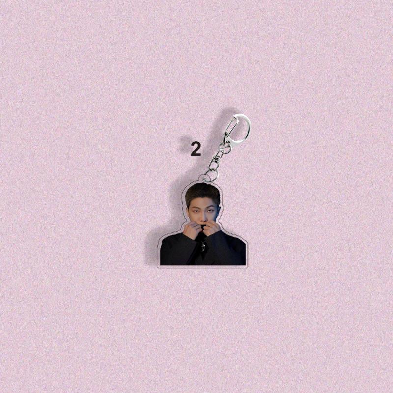 7pcs BTS Member Portrait Keychains, Fan Support Pendants