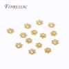 18K Gold Plated 5.5MM Beads Caps For Bracelets,Flower Caps For Jewelry Making,DIY Beading Accessories