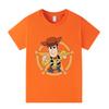 A1457  Kids Boys Girls Woody Print Short Sleeves T-shirt Top