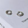 Geometric Micro-set Zircon Earrings Female Heavy Simple Earrings Personality Commuting Earrings Affordable Dainty Earrings Durable Alloy Daily Wear