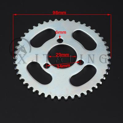 25H 47Z 55Z 65Z 68Z 70Z 80Z 92Z Zahn 29MM Hinterradritzel für 47CC 49CC Mini Moto ATV Quad Dirt Pit Pocket Bike Roller Teile