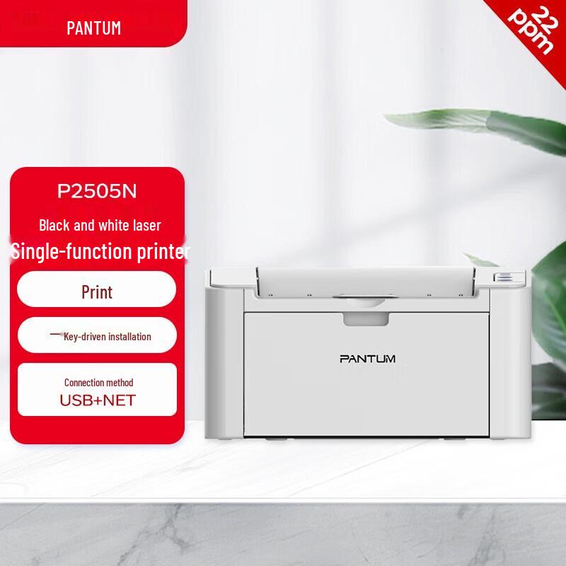 

Pantum P2505N A4 Mono Laser Printer CN plug (adapter included)