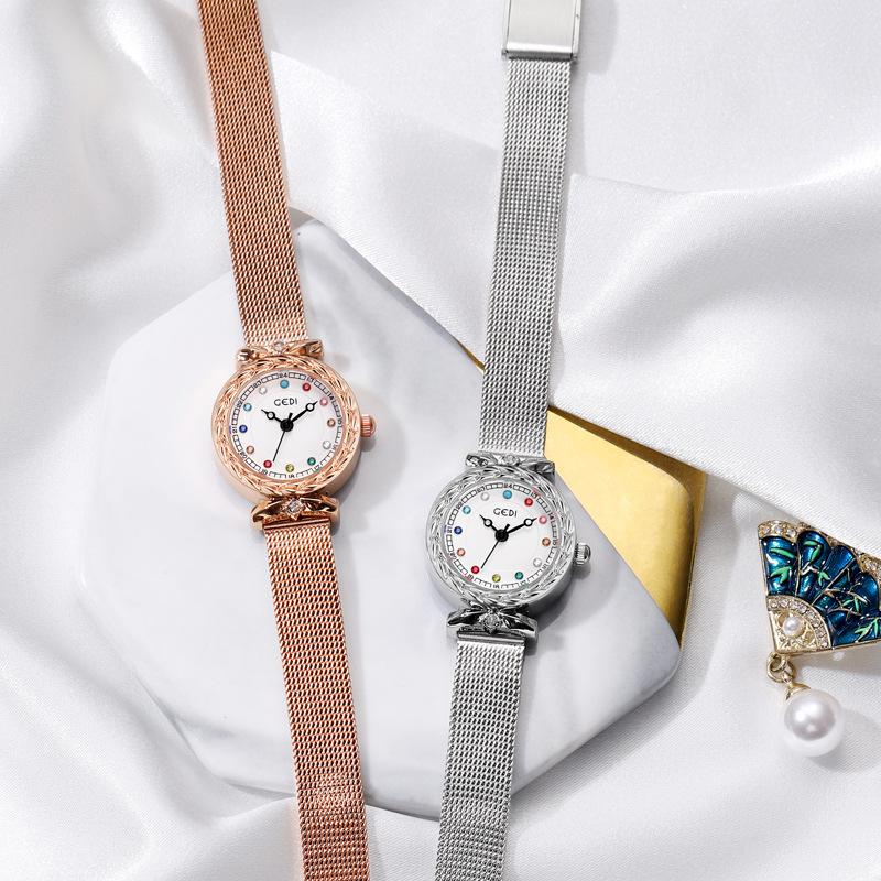Niche Light Luxury Constellation Stone Woman Watch, High-End Engraving Case, Fashion Watch, Women'S Waterproof Quartz Watch