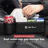 Leather Car Seat Gap Filler Storage Box Pocket Cup Phone Holder For Alfa Romeo 159 Giulietta 156 147 Giulia Mito GT Stelvio