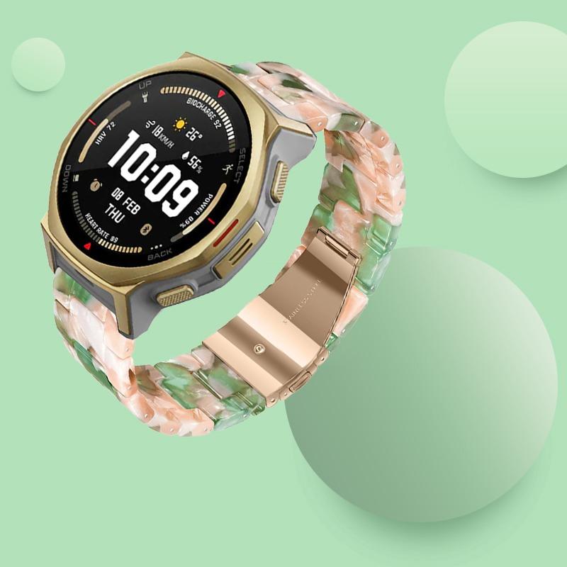 Cinturino in Resina Per Amazfit T-Rex3 Pro 48/44mm Traspirante Moda Durevole Braccialetto Per Amazfit Bip 6-5/Balance 2-1/Active 2-2 Quadrato