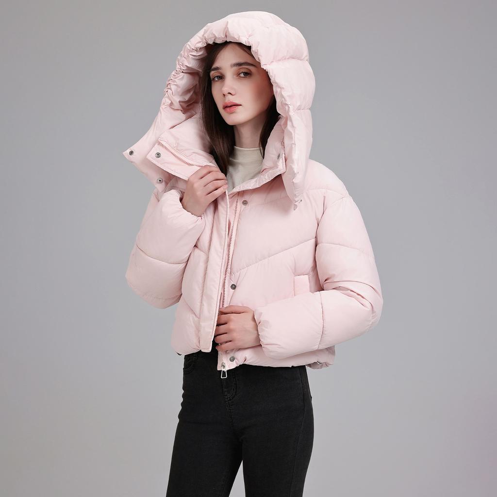 Short hooded cotton-padded clothes winter new warm bread clothes cotton-padded clothes jacket small loose cotton-padded jackets tide