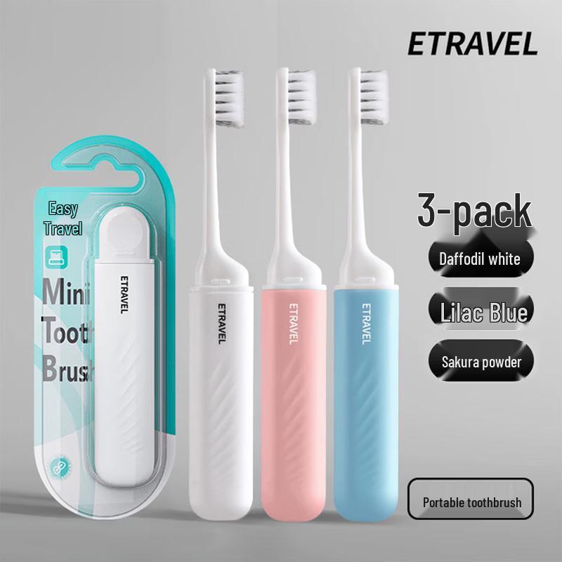 Etravel Travel Folding Toothbrush Set