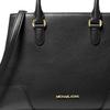 Michael Kors MK Crosby Classic Commuter Elegant Gold Logo Leather Tote Shoulder Crossbody Bag Women bags Black 38F0CCBS2L-001