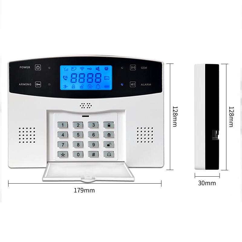 Graffiti Duales Netzwerk Einbruchmeldesystem mit WIFI+GSM und Infrarot-Tür-/Fenstersensoren