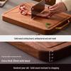 Mildew-Proof Wenge Wood Double-Sided Cutting Board - Food-Grade Solid Wood Chopping Board for Kitchen