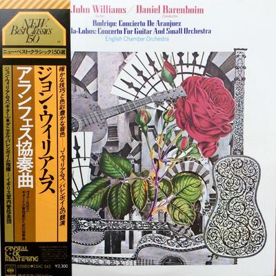 LP Record JOHN WILLIAMS, DANIEL BARENBOIM, EN - Rodrigo: Concierto De Aranjuez / He 23AC543 CBS SONY 1978 Japan Classical Used