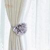 Lachepper Blomform Fönstergardin Knytbandsmagnetiskt Spänne Draperihållare Heminredning