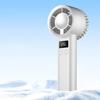 Ventilador de Mano Mini de 120 Velocidades Pantalla LCD Recargable por USB Ventilador de Refrigeración por Hielo Ventilador Personal Pequeño Portátil para Viajes de Verano al Aire Libre