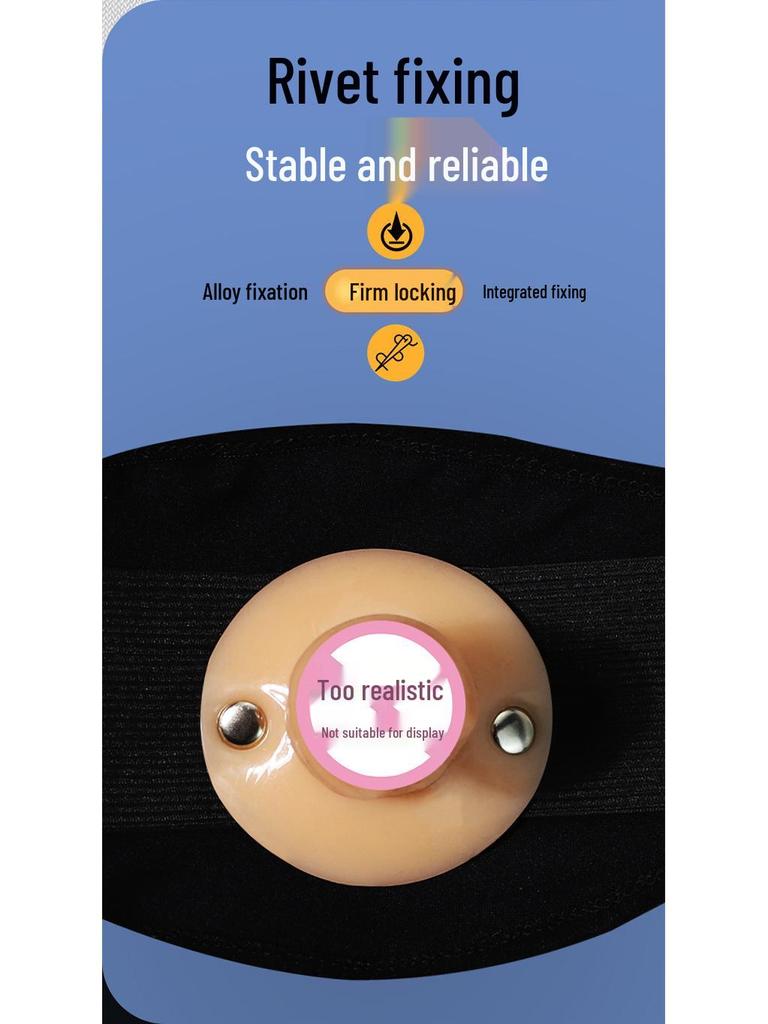 Black Mask Fake Penis Gag Ball: Erotic Adult Toy for Women