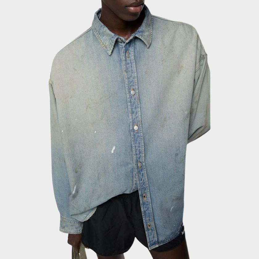 Acne Studios Distressed Denim Shirt CB0103-228