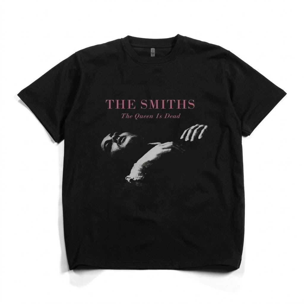 Maglietta The Smiths - The Queen Is Dead T-shirt Unisex in Cotone, Vintage, T-shirt Grafica The Smiths, Maglietta Indie Rock