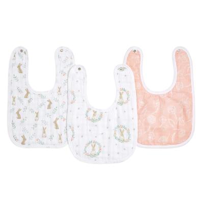 Und Anay Lätzchen mit Druckknöpfen Baby ESNC30019 errötende Häschen Einheitsgröße [Aiden Essentials]