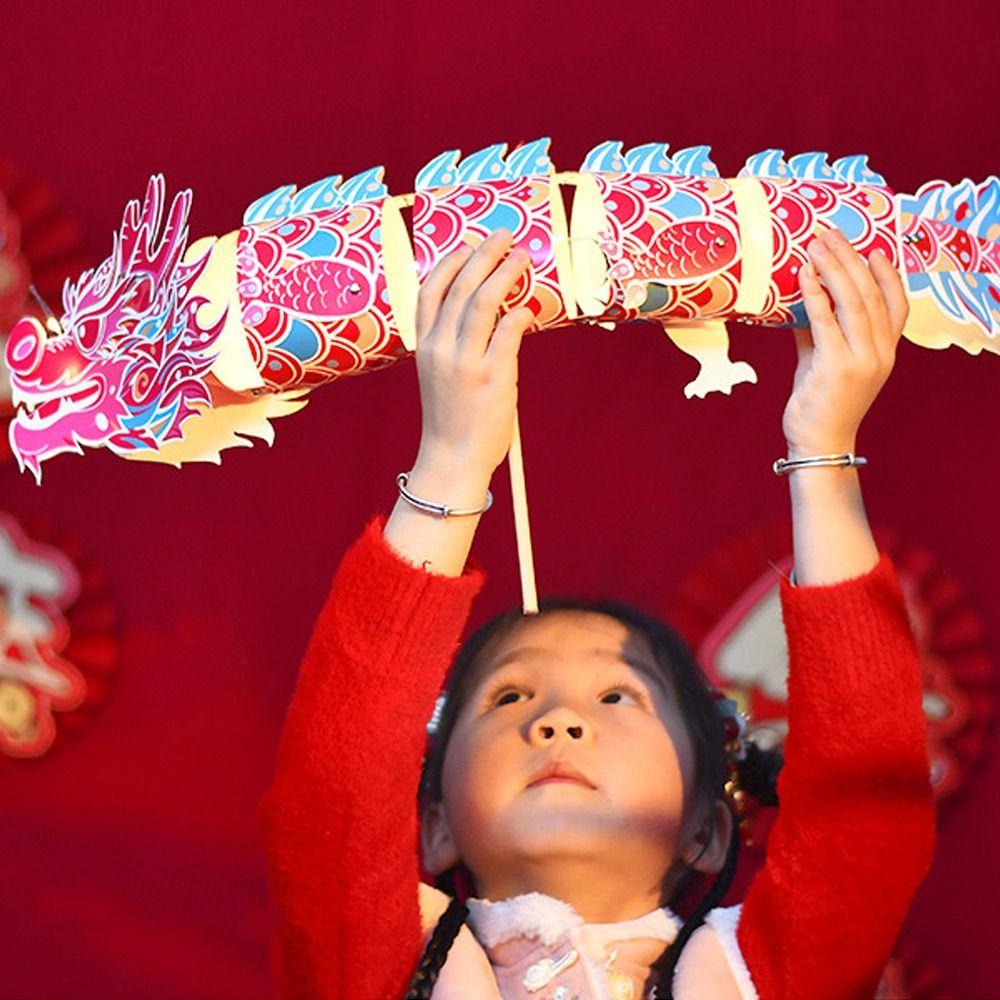 Chinese Dragon Dance Lantern Traditional LED Lantern Toys Antique Lantern  Mid-Autumn Festival