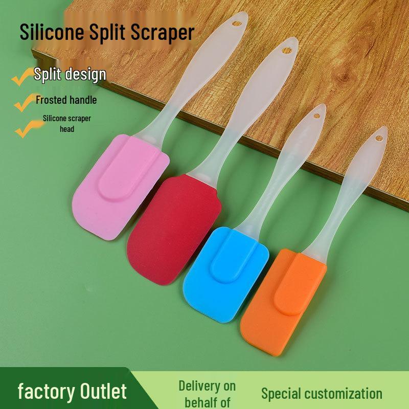 In-Stock High-Temperature Resistant Soft Silicone Spatula for Cake and Baking.
