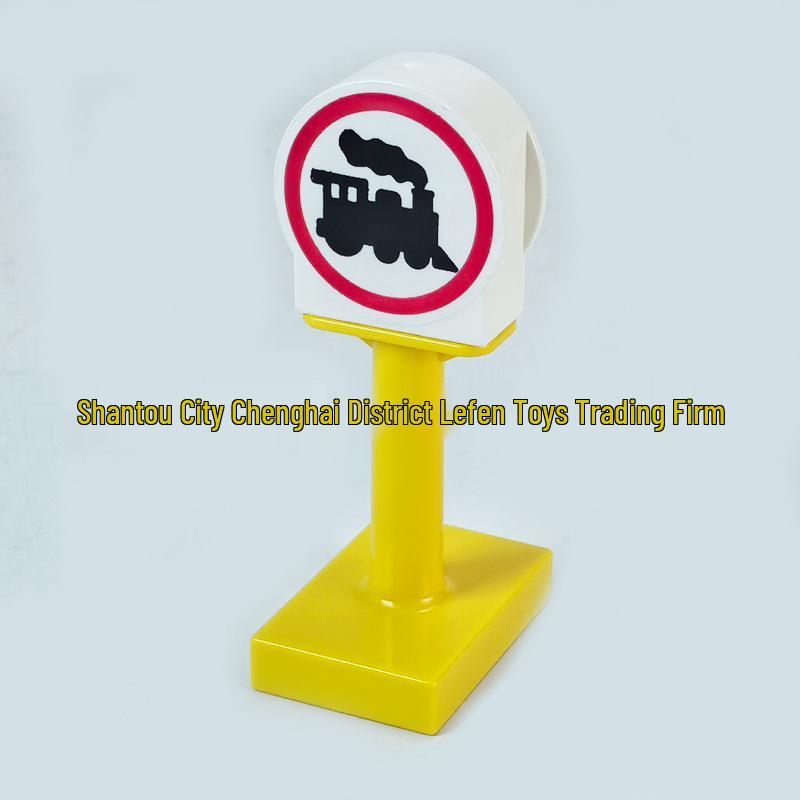 Large Building Block Traffic Accessories: Lights, Warning & No Honking Signs