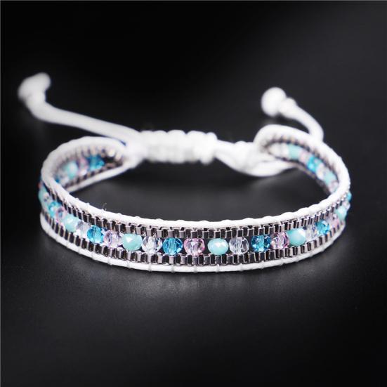 Summer Beach Bohemian Beading Wax Rope Handmade Woven Bracelet Women Jewelry